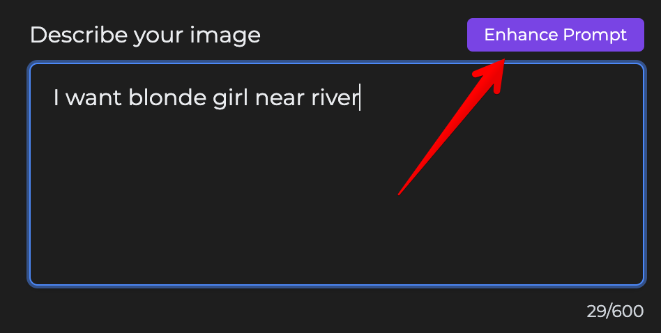 Enhance Prompt help